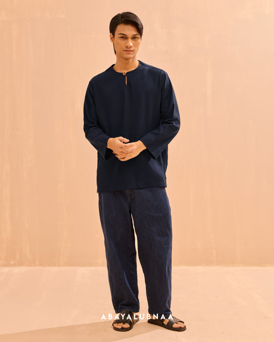 Zyn KURTA in Navy Blue