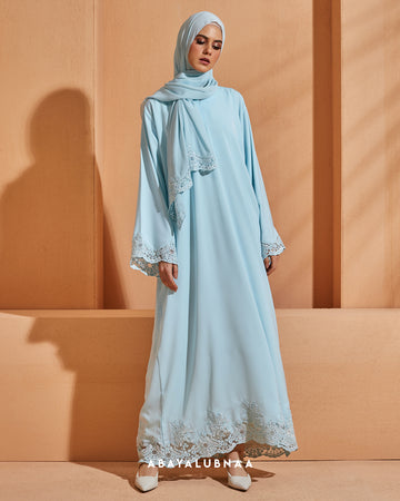Haawa Abaya in Skyblue