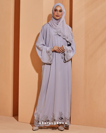 Haawa Abaya in Pastel Lilac