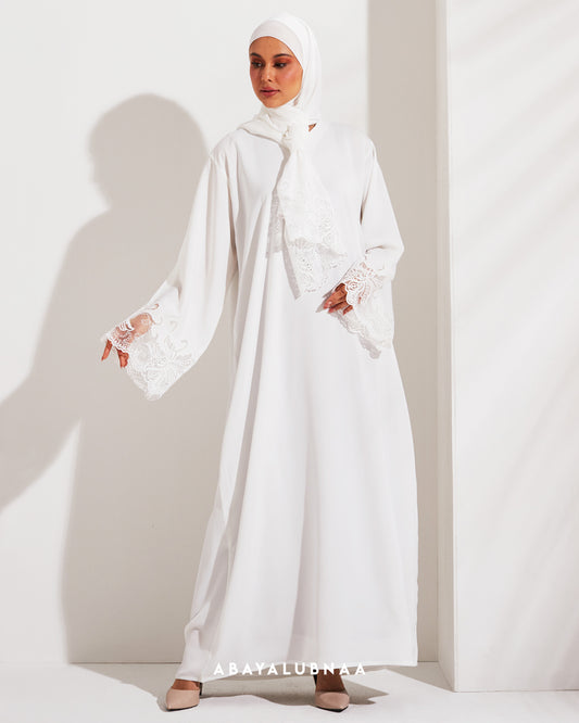 Jasmine Abaya in Off White