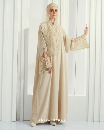 Madeleine Abaya in Light Beige