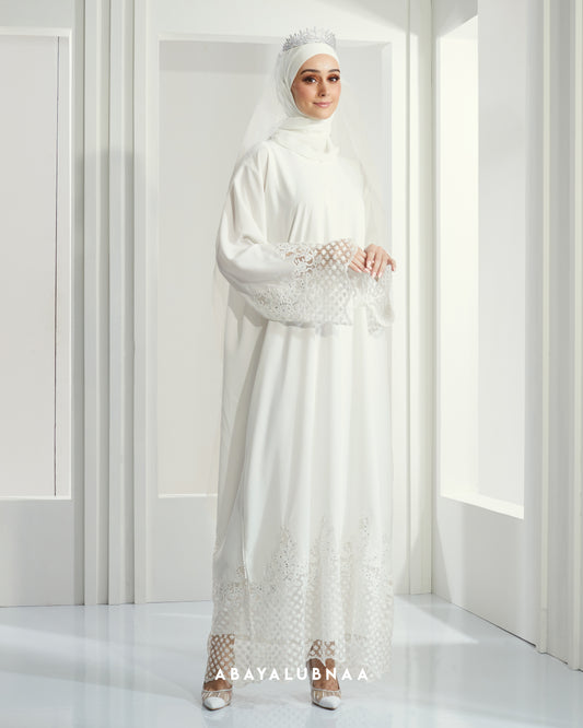 Alyssa Abaya in Off White
