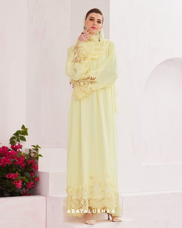 Callie Abaya in Soft Yellow