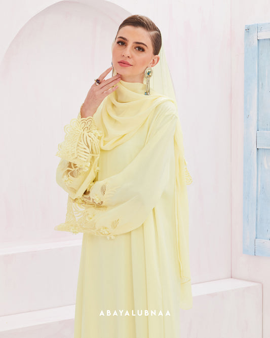 Callie Abaya in Soft Yellow