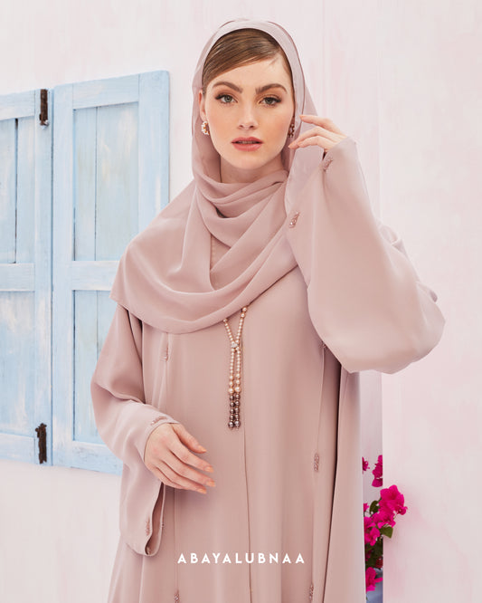 Eva Abaya in Baby Pink