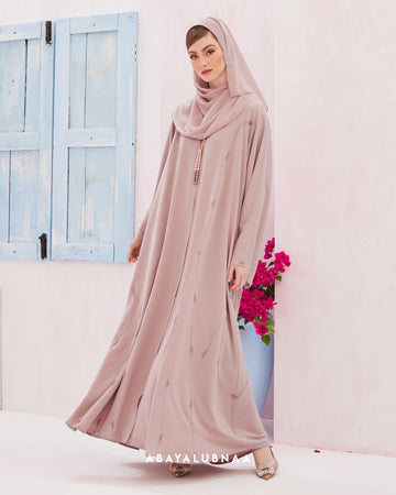 Eva Abaya in Baby Pink