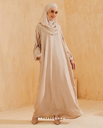 Inaaya Abaya in Sand Nude
