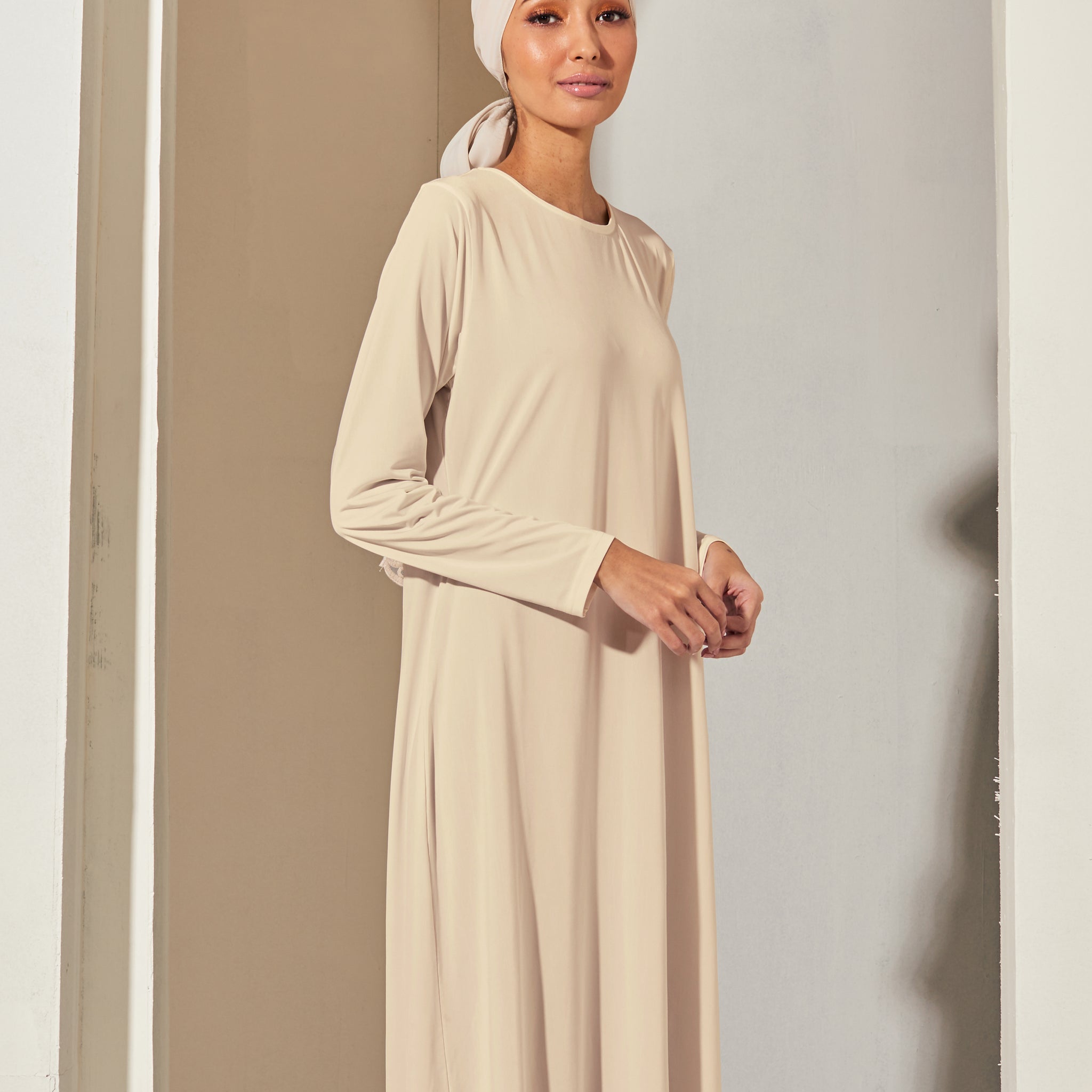 Long Sleeve Inner in Beige