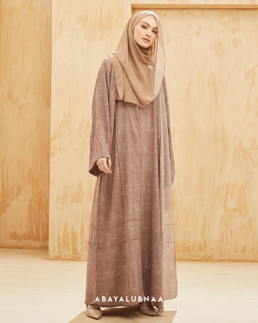Insyira Abaya in Light Brown