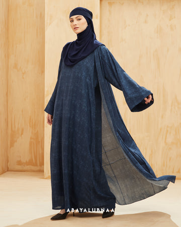 Insyira Abaya in Navy Blue