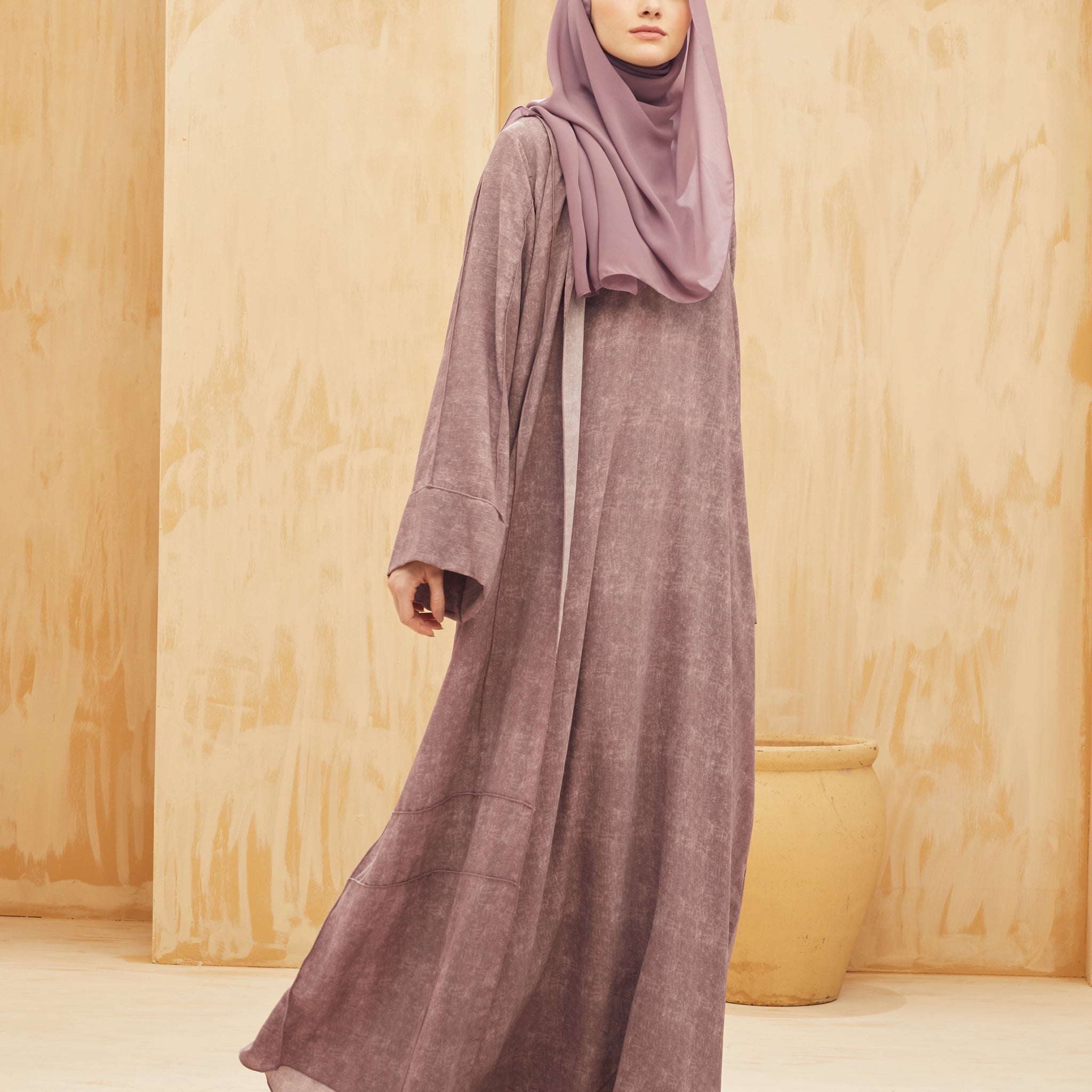 Insyira Abaya in Rosy Brown