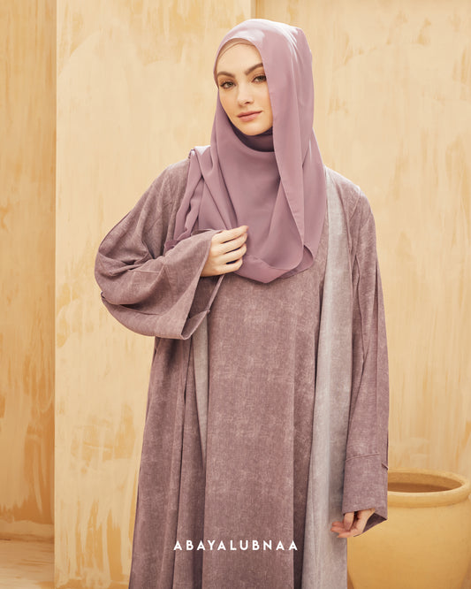 Insyira Abaya in Rosy Brown