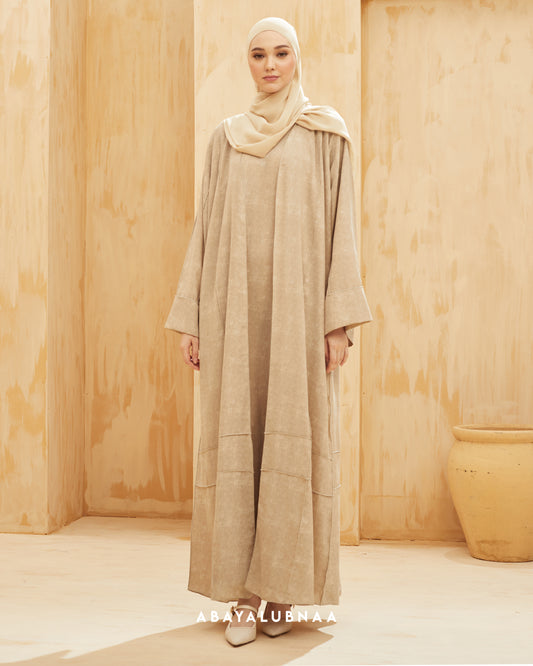 Insyira Abaya in Sand Beige
