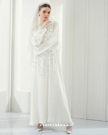 Kate Abaya in Off White