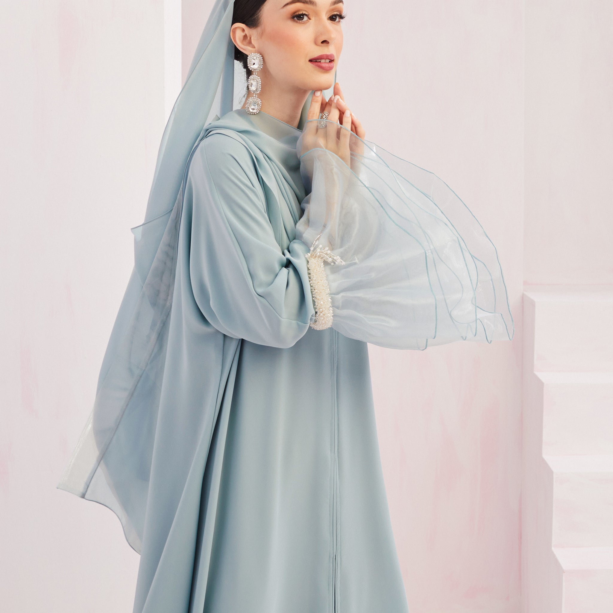 Khloe Abaya in Pastel Blue