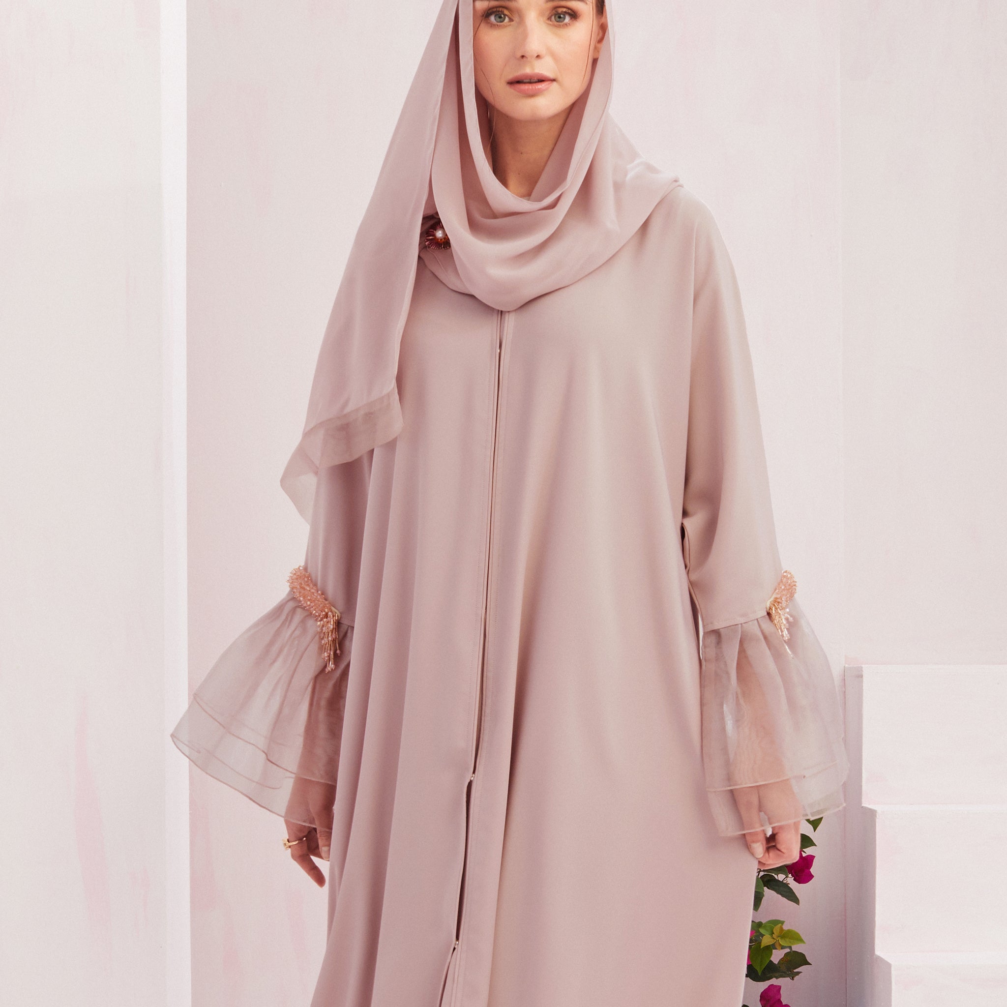 Khloe Abaya in Pastel Pink