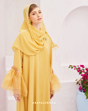 Khloe Abaya in Yellow Mustard