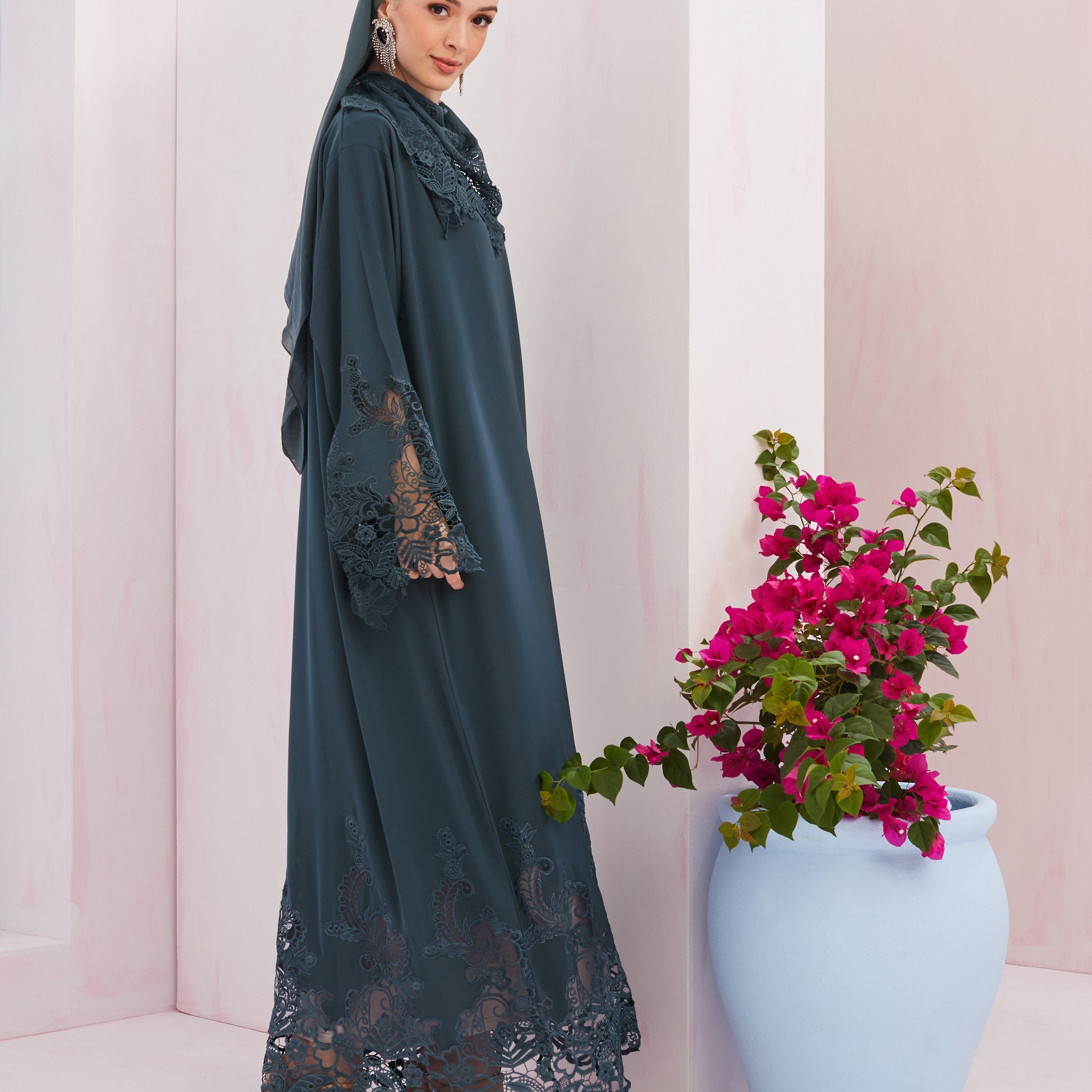 Larissa Abaya in Crystal Teal