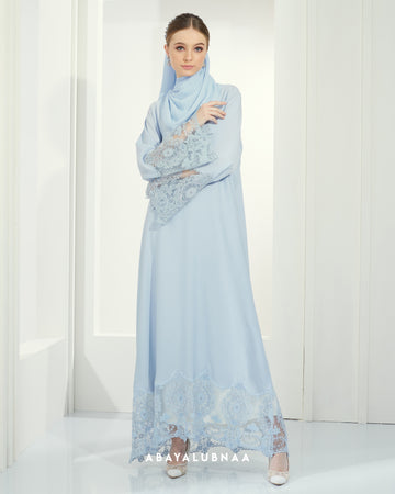 Lateefa Abaya in Baby Blue