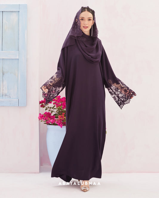Madeleine Abaya in Dusty Purple