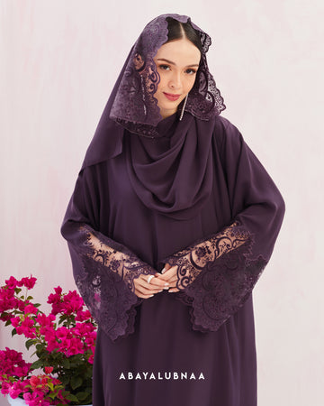 Madeleine Abaya in Dusty Purple