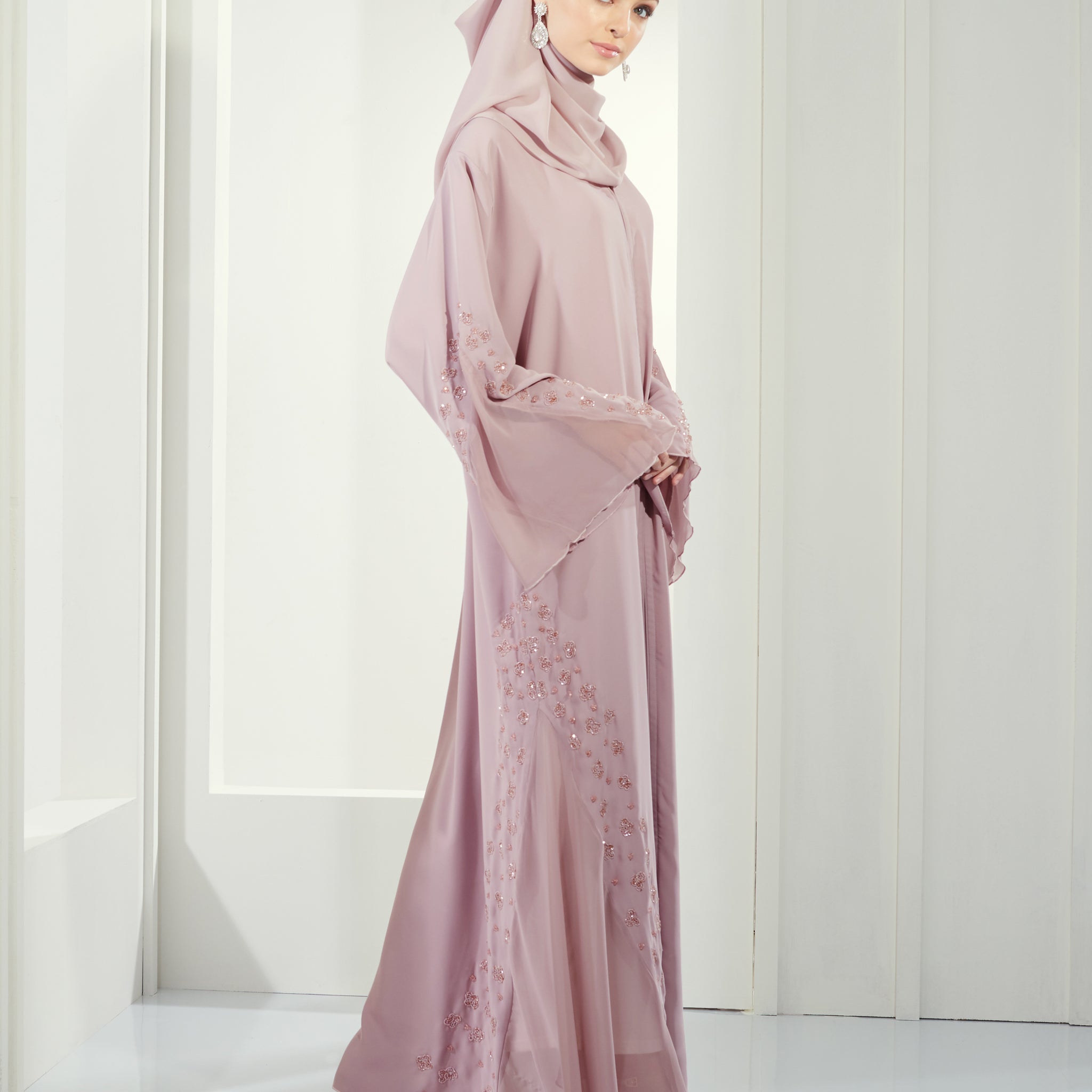 Meghan Abaya in Baby Pink