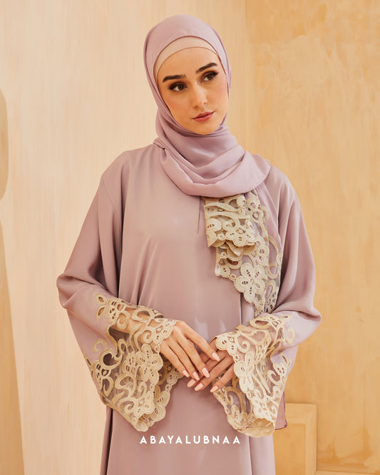 Nuha Abaya in Dusk Pink