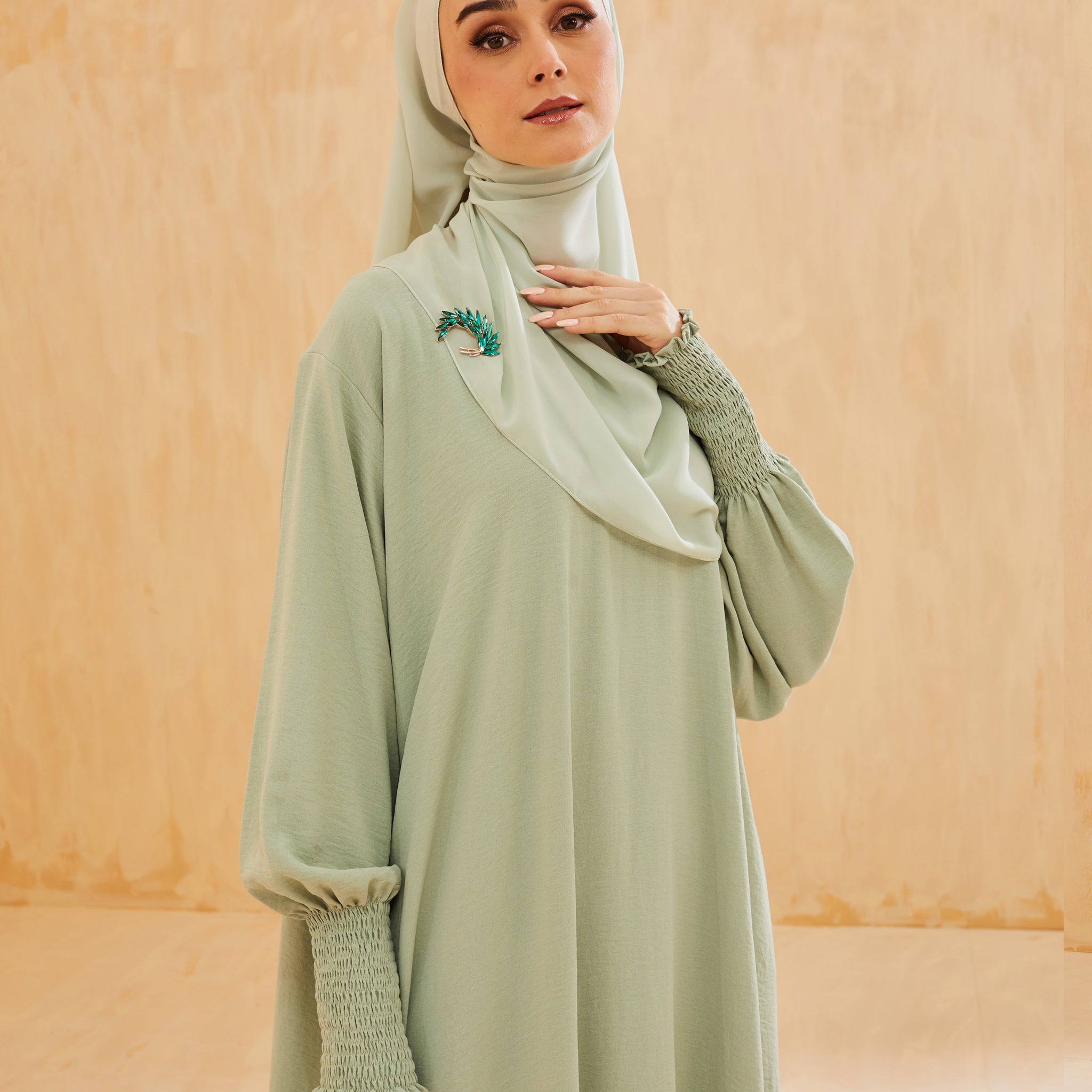 Safa Umrah in Soft Green