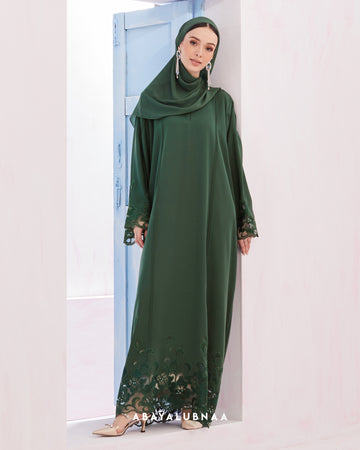 Talia Abaya in Posy Green