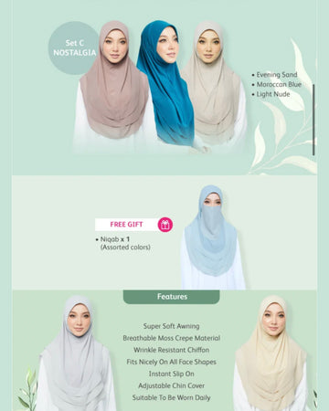 SOPHEA - COMBO Set C (Moroccan Blue,Light Nude,Evening Sand)