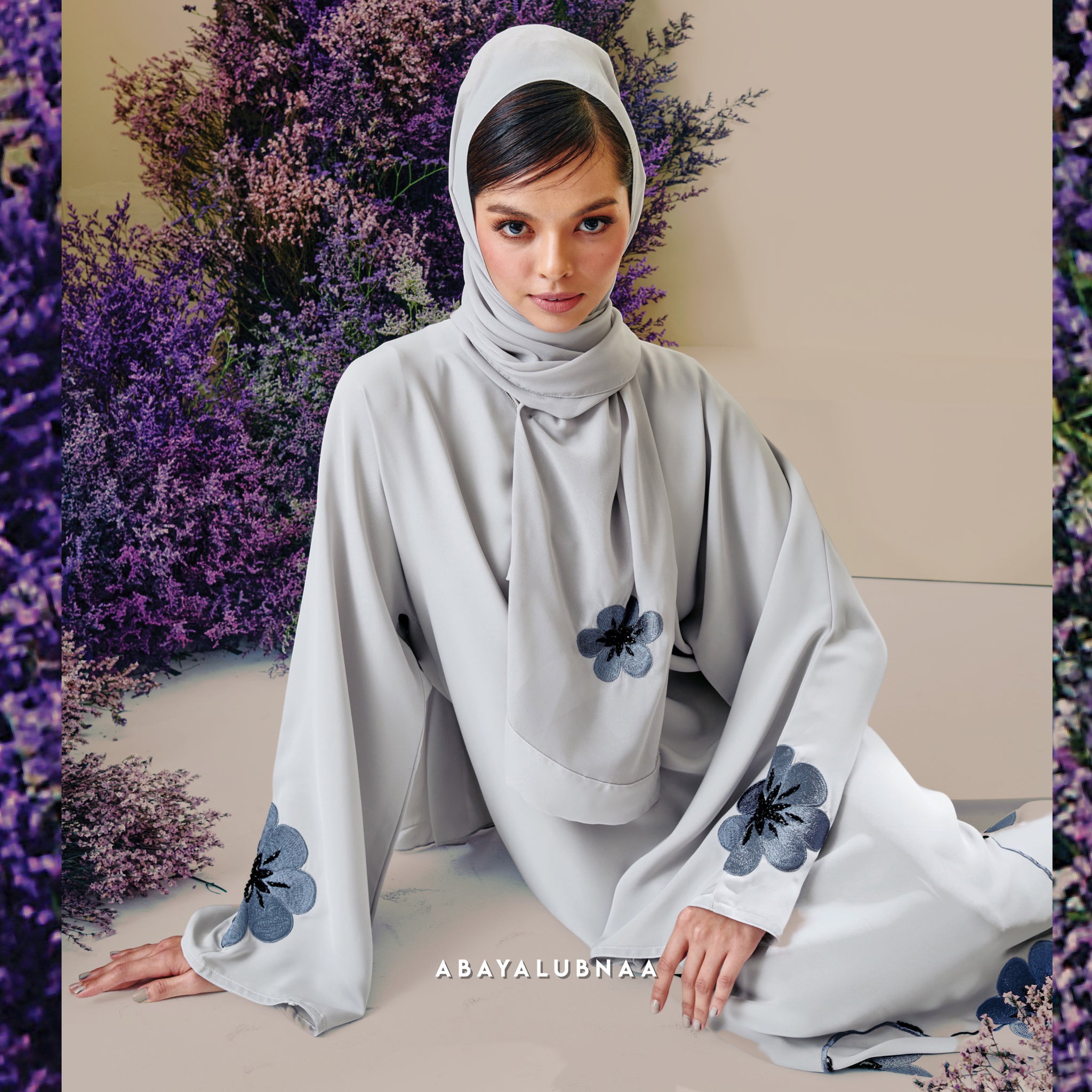 Haya Abaya in Warm Gray