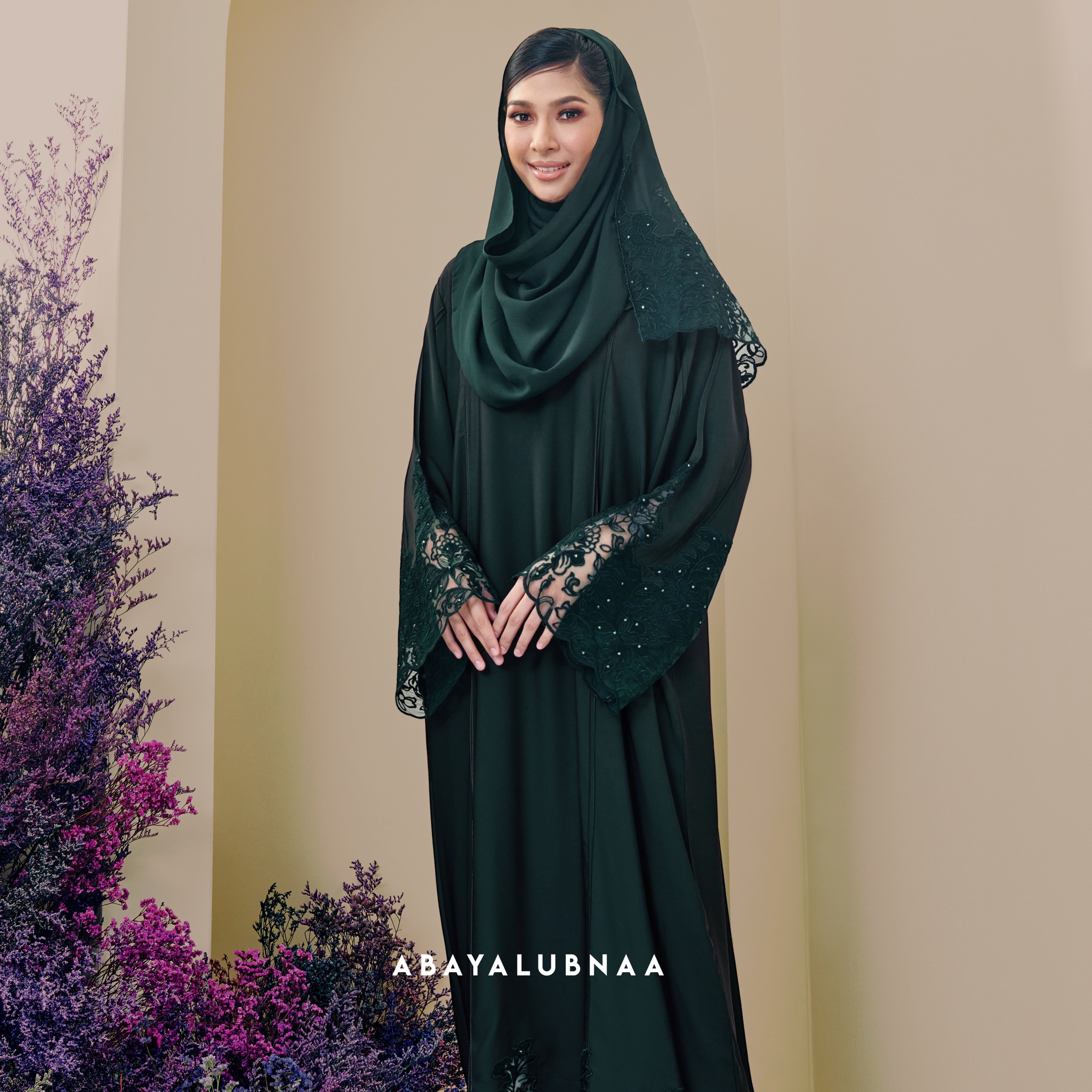 Emerald sales green abaya
