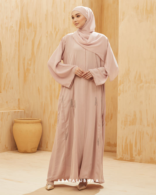Layla Abaya in Lily Pink