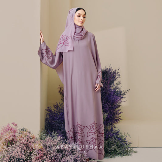 Rania Abaya in Dusty Purple