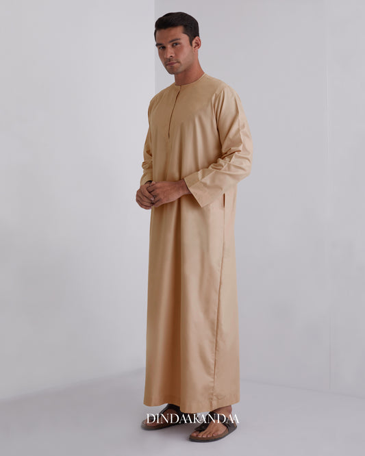 Jubah Zayn in Machiato Brown